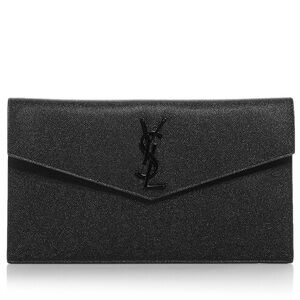 Saint Laurent-Unworn
Uptown Clutch
Color: Black Grain Leather/Black Unworn